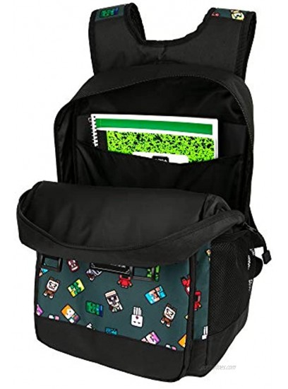 JINX Minecraft Bobble Mobs Kids School Backpack Gray 17