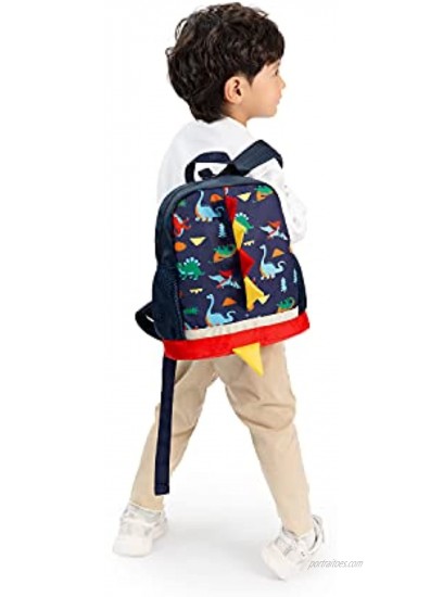 LESNIC Kids Dinosaur Backpack with Leash Buckles in the Front CPC Certified Medium Rucksack for 1-6 Years Old Boys & Girl Dinosaur Rucksack Toddler Kids Bag 25 10 30.3cm 10 4 12in