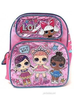 LOL 12" Small Pink Shiny Girls' School Backpack A16303
