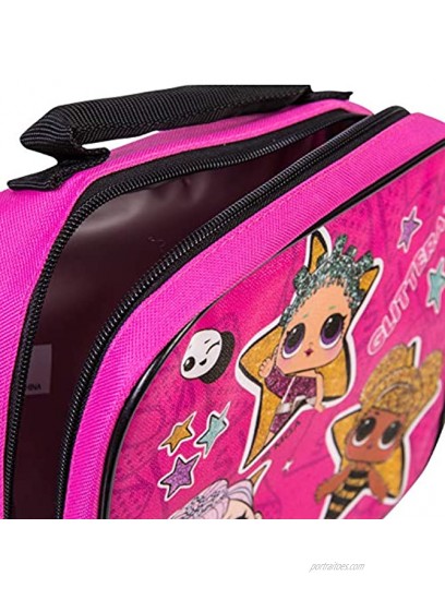 L.O.L. Surprise Backpack Combo Set Girls' 4 Piece Backpack Set L.O.L. Surprise Backpack & Lunch Kit Hot Pink