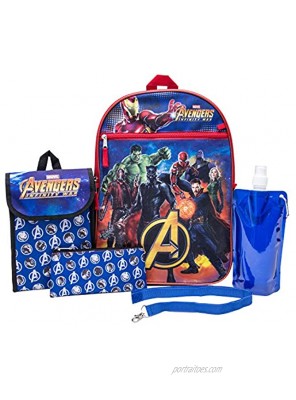 Marvel Avengers Backpack Combo Set Avengers Boys 6 Piece Backpack Set