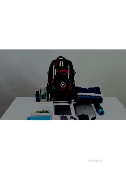 Multifunction Backpack,Casual Fashion Bags,Convenient Computer Backpack with USB Charging PortA-Red