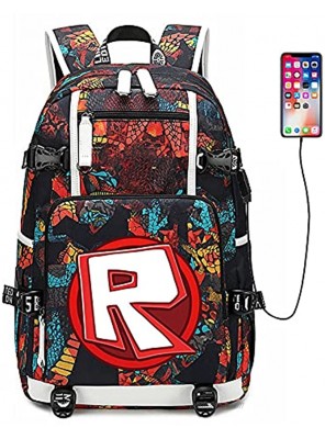 Multifunction Backpack,Casual Fashion Bags,Convenient Computer Backpack with USB Charging Port red-R