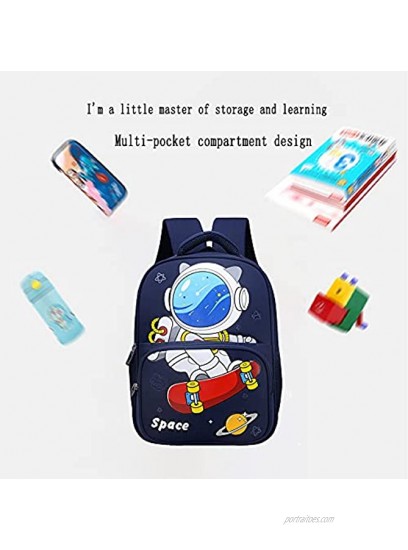 Multifunctional astronaut large-capacity kindergarten preschool boy girl backpack A-Navy