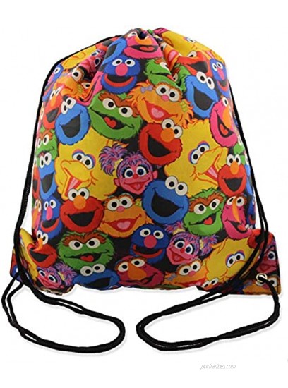 Sesame Street Boys Girls 5 piece Backpack Lunch Bag and Snack Bag School Set One Size Blue Multi