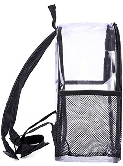 Stadium Approved Clear Mini Backpack Heavy Duty Transparent Backpack for Concert Security Travel &Stadium