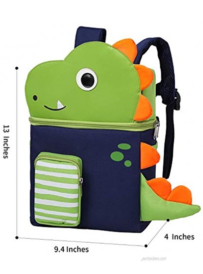 Toddler Backpack with Leash and Chest Strap for Boys Girls Cute 3D Kindergarten School Bookbag for Kid