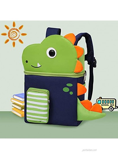Toddler Backpack with Leash and Chest Strap for Boys Girls Cute 3D Kindergarten School Bookbag for Kid