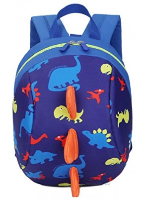 Toddler kids Dinosaur Backpack Book Bags with Safety Leash for Boys Girls Style:6 Dark blue