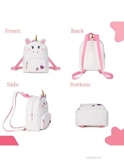 Unicorn Backpack for Girls Kids Mini Backpacks Toddler Bag for Kindergarten