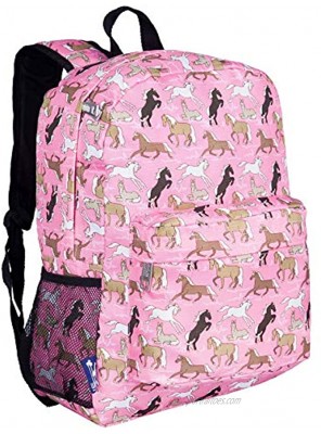 Wildkin 16 Inch Kids Backpack for Boys & Girls 600-Denier Polyester Backpack for Kids Features Padded Back & Adjustable Strap Perfect Size for School & Travel Backpacks BPA-Free Horses in Pink