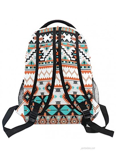 WXLIFE Tribal Ethnic Aztec Geometric Backpack Travel School Shoulder Bag for Kids Boys Girls Women Men