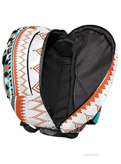 WXLIFE Tribal Ethnic Aztec Geometric Backpack Travel School Shoulder Bag for Kids Boys Girls Women Men