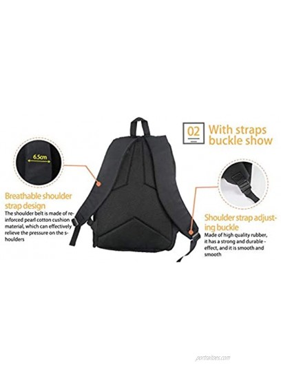 Youth Backpack Travel Backpacks 3D Printing Daypack Bag 17 Inch Lightweight Fashion Backpacks Style4