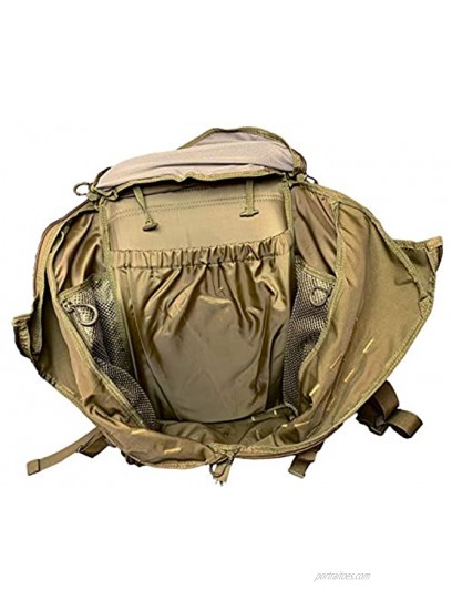 BattlBox Spartan Bag 32L Backpack 2 Day Trekking Pack Coyote Tan Color Molle Compatible Outdoor 2-Day 32 Liter Backpack Lightweight Military Tactical Hiking Bag