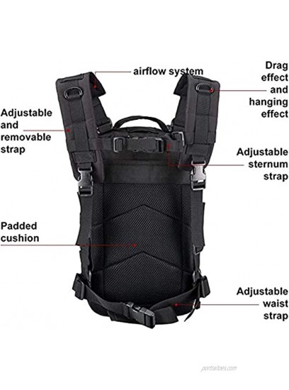 Early Special -FieldTEQ 72HR Backpack Small Military Style Tactical and Survival Rucksack Pack Camping Hunting Hiking Bug Out Bag