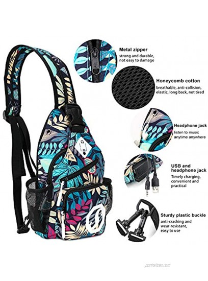 Galmaxs7 Mini Sling Backpack Multipurpose Crossbody Bag Travel Hiking Daypack