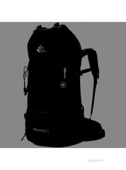 Hiking Backpack 60L Camping Backpack High -Performance Outdoor Sports Travel Backpack with Rain Cover