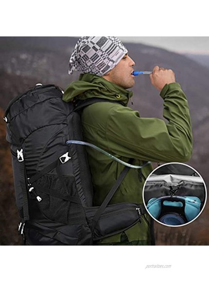 HOMIEE 50L Hiking Backpack Waterproof Travel Daypack Outdoor Sports Camping Climbing Backpack with Rain Cover for Men Women