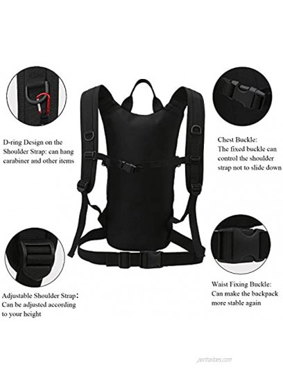 HWJIANFENG 15L Hydration Pack Backpack,Cycling Backpack Biking Backpack Riding Daypack Bike Rucksack Breathable Lightweight for Travelling Hydration Bag Men Women