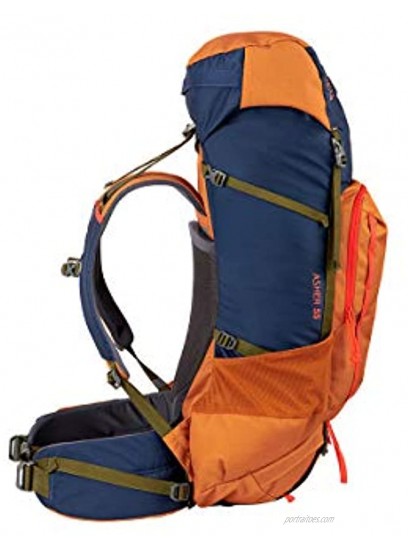 Kelty Asher 55 Liter Backpack Men’s and Women’s Hiking Backpacking Travel Pack 2021 Golden Oak