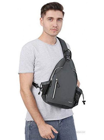 MOSISO Sling Backpack Double Layer Hiking Daypack Men Women Chest Shoulder Bag