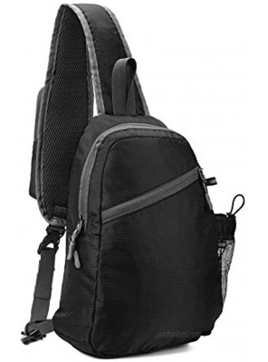 USHAKE Chest Sling Bag Shoulder Backpacks Bags Light-Weighted Crossbody Backpack for Men or Women to Travel Hiking Daypack