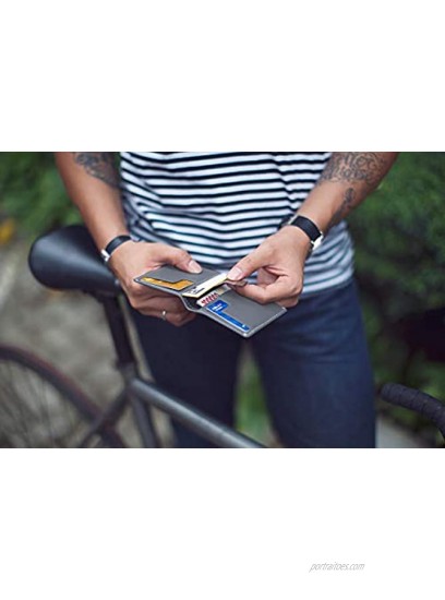 Bellroy Slim Sleeve Wallet Premium Leather Front Pocket Wallet Thin Bifold Design Holds 4-12 Cards Folded Note Storage