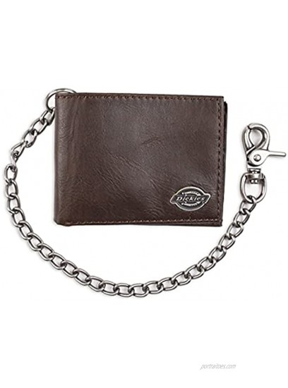 Dickies Men's Bifold Wallet-High Security with ID Window and Credit Card Pockets
