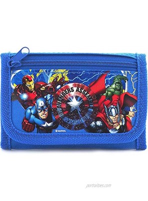 Disney Marvel Avengers Blue Trifold Wallet 1 WALLET 4.75" x 3.0"