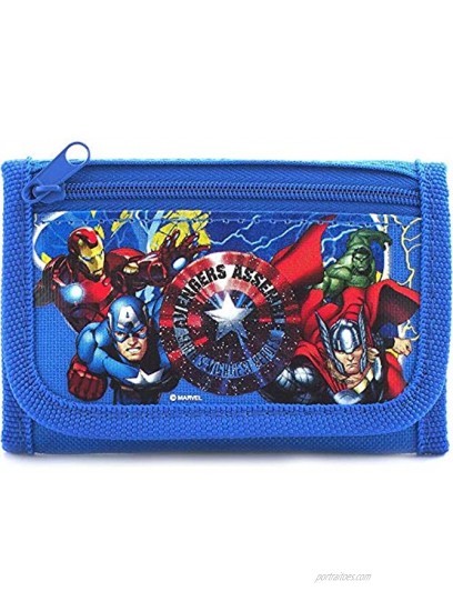 Disney Marvel Avengers Blue Trifold Wallet 1 WALLET 4.75 x 3.0