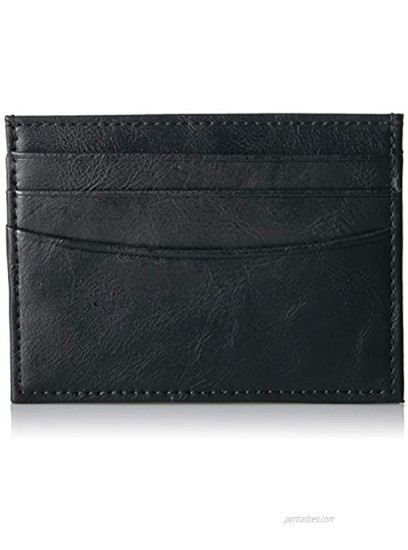 Essentials Men's Slim RFID Blocking Card Case Minimalist Wallet