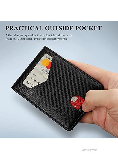 Lovlife Mens Slim Wallet with Money Clip Larger Capacity Up To 12 Cards RFID Blocking Wallets for Men Bifold Credit Card Holder