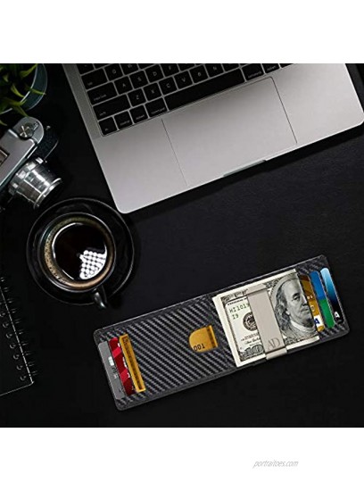 Real Leather Wallets For Men Money Clip Bifold Wallet RFID Front Pocket Thin Minimalist Mens Wallet Credit Card Holder