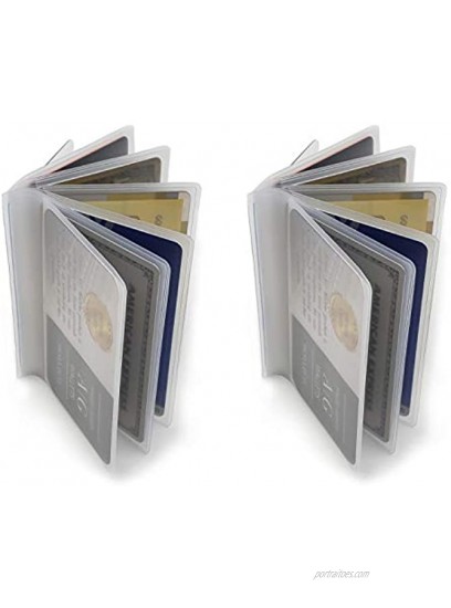 Set of 2 Clear Premium Quality Wallet Insert from AG Wallets Trifold 6 Page