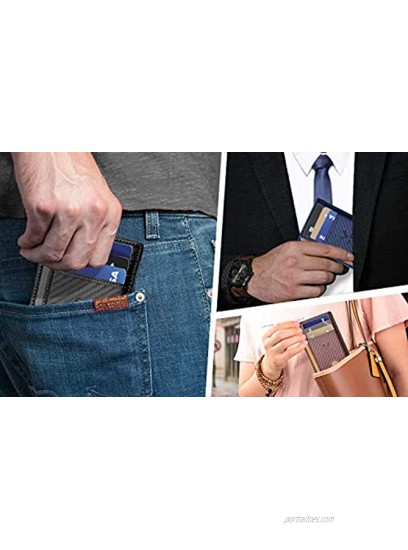 Slim Wallet,BULLIANT Skinny Minimal Thin Front Pocket Wallet Card Holder For Men 7Cards 3.15x4.5,Gift-Boxed
