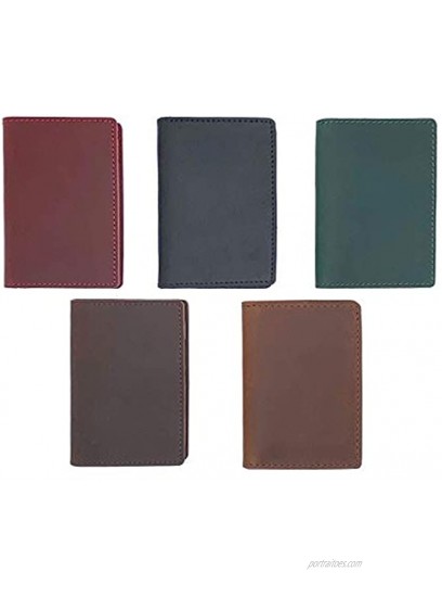 Card Case Wallet for Women and Men Leather Cowhide Multi Card Organizer Case Credit Card Holder
