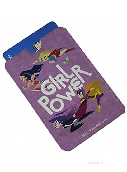DC Super Hero Girls Girl Power Credit Card RFID Blocker Holder Protector Wallet Purse Sleeves Set of 4