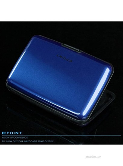 Epoint Men's Fashion 2 Pack of Multi Name Card Holder Aluminum Infinity ID Card Cases