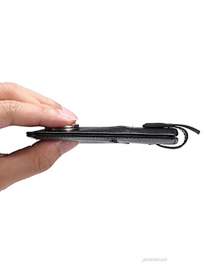 Genuine Leather Card Holder Minimalist RFID Blocking Credit Card Case