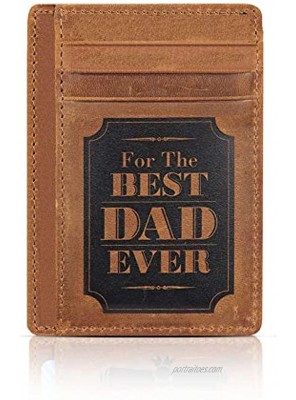 Gifts for Dad Dad Gifts for Christmas Slim Minimalist Wallet Card Holder RFID Blocking