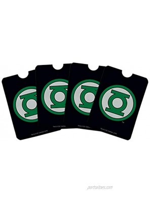Green Lantern Logo Credit Card RFID Blocker Holder Protector Wallet Purse Sleeves Set of 4