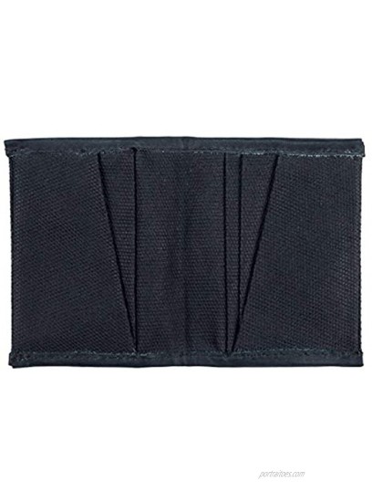 Hide & Drink Waxed Canvas Slim Card Holder Holds Up to 5 Cards Plus Folded Bills Compact Wallet Everyday Accessories Handmade Includes 101 Year Warranty :: Charcoal Black