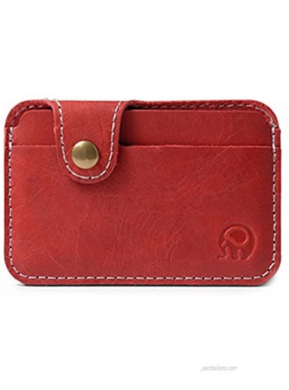 Men Vintage Slim Genuine Leather Wallet Credit Card Holder Case Coin Purse Women