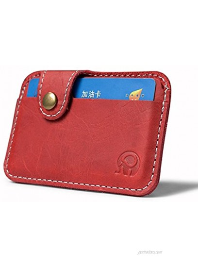 Men Vintage Slim Genuine Leather Wallet Credit Card Holder Case Coin Purse Women