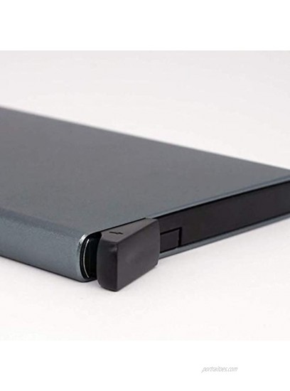 Pop Up Credit Card Wallet RFID Blocking Stylish Minimalist Slim Bank Card Holder Mini Aluminium Metal Case Design