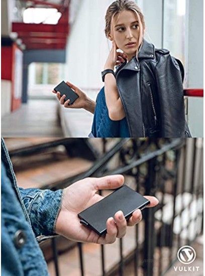 Pop Up Wallet Slim Minimalist Credit Card Holder For Men and Women RFID Blocking Mini Metal Case