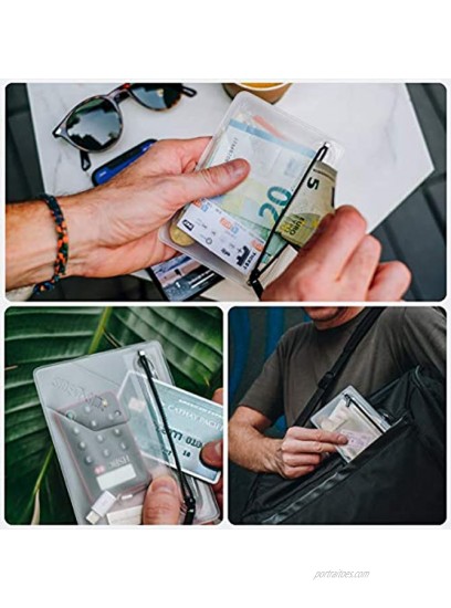 SIDE BY SIDE Travel Kit #01 Small Zipper Travel Pouch Organizer for Multi Currency Medicine Dongles. RFID Blocking Sleeve for passport credit card. Sim Card SD Card Holder. Premium Luggage Tag.
