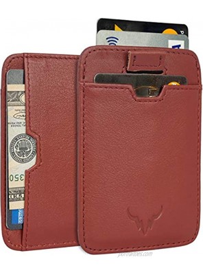 Slim Minimalist Front Pocket RFID Blocking Handcrafted Cards Holder Wallet