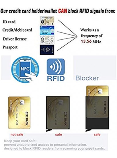 Slim Pop Up Wallet Minimalist Credit Card Holder For Men and Women RFID Blocking Mini Metal Case